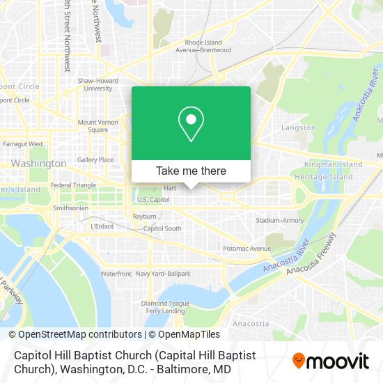 Capitol Hill Baptist Church map