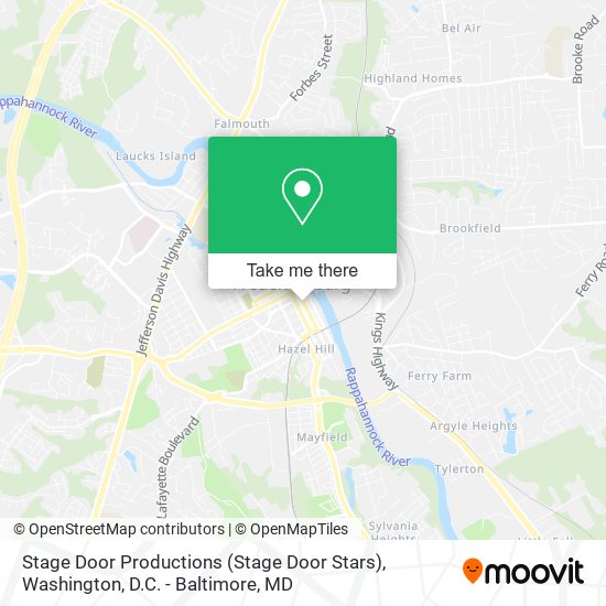 Mapa de Stage Door Productions (Stage Door Stars)