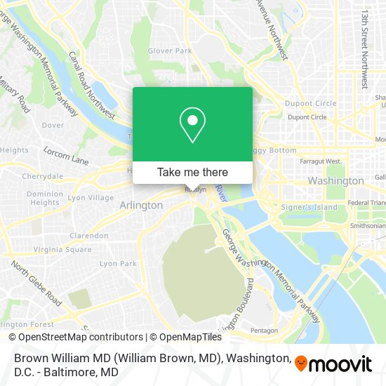 Brown William MD (William Brown, MD) map