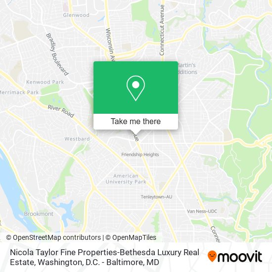 Mapa de Nicola Taylor Fine Properties-Bethesda Luxury Real Estate