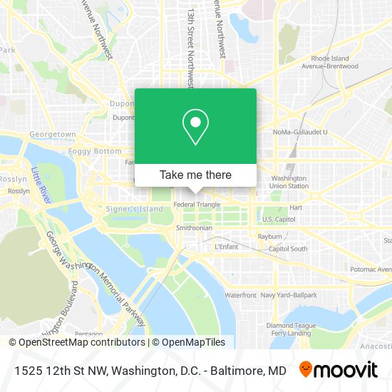 1525 12th St NW map