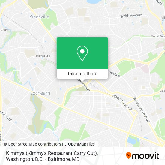 Kimmys (Kimmy's Restaurant Carry Out) map