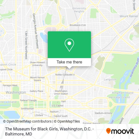 The Museum for Black Girls map