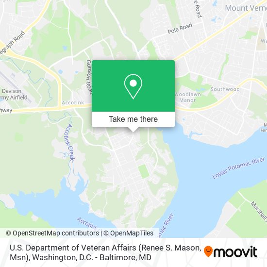 U.S. Department of Veteran Affairs (Renee S. Mason, Msn) map