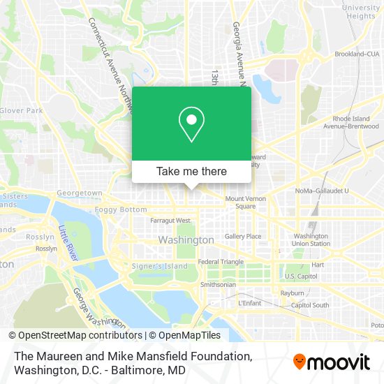 Mapa de The Maureen and Mike Mansfield Foundation