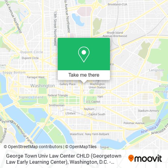 George Town Univ Law Center CHLD (Georgetown Law Early Learning Center) map