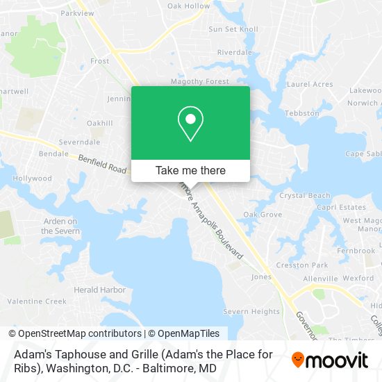 Mapa de Adam's Taphouse and Grille (Adam's the Place for Ribs)