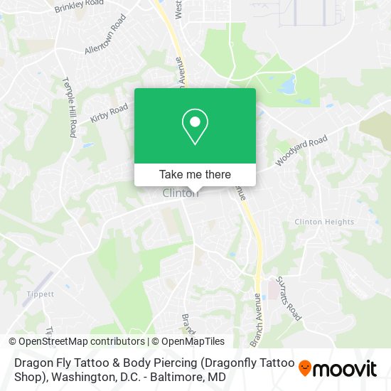 Dragon Fly Tattoo & Body Piercing (Dragonfly Tattoo Shop) map