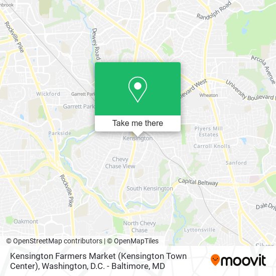 Kensington Farmers Market (Kensington Town Center) map