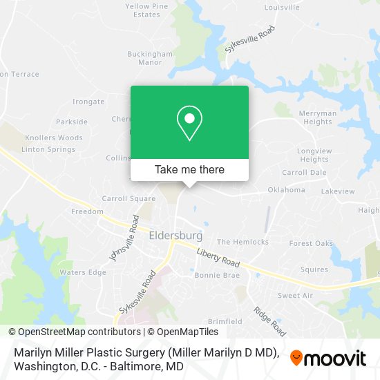 Marilyn Miller Plastic Surgery (Miller Marilyn D MD) map