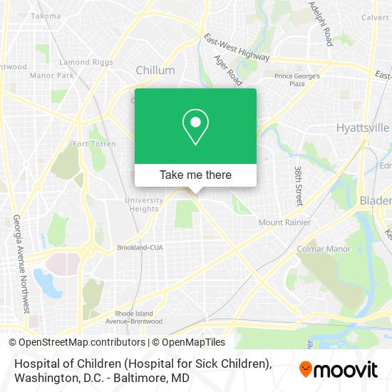 Hospital of Children (Hospital for Sick Children) map
