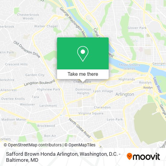 Mapa de Safford Brown Honda Arlington