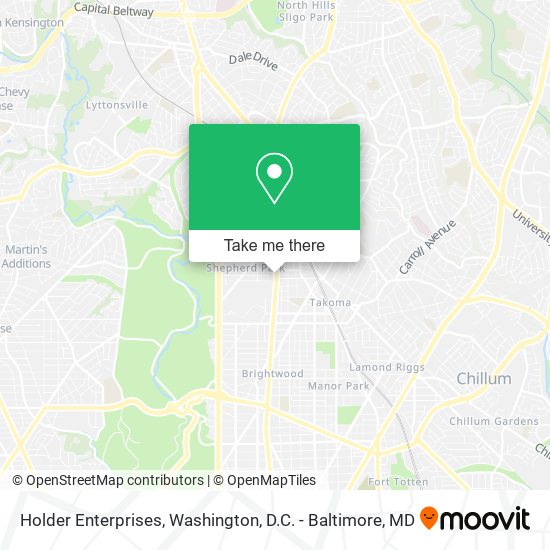 Holder Enterprises map