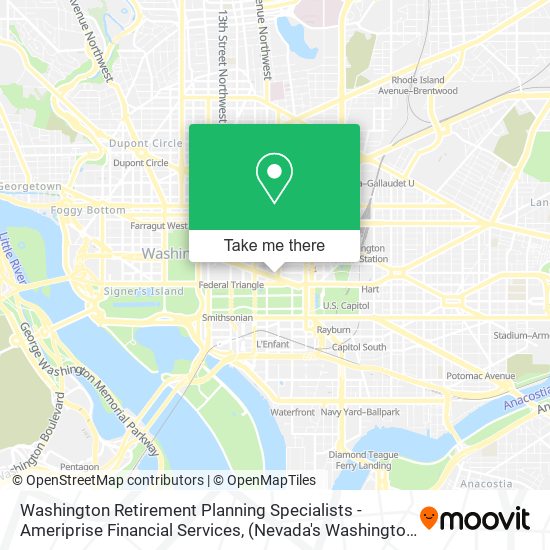 Mapa de Washington Retirement Planning Specialists - Ameriprise Financial Services,