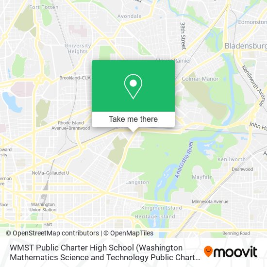 WMST Public Charter High School map