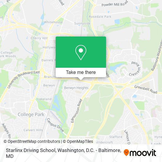 Mapa de Starlinx Driving School