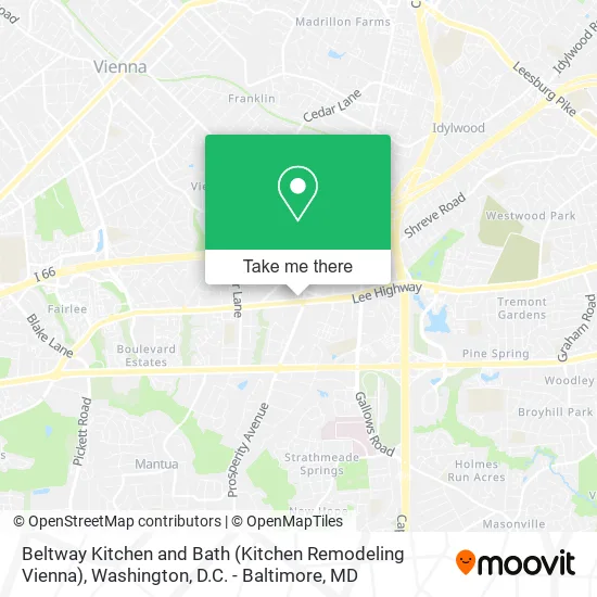Mapa de Beltway Kitchen and Bath (Kitchen Remodeling Vienna)