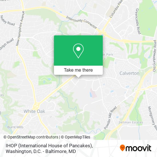 Mapa de IHOP (International House of Pancakes)