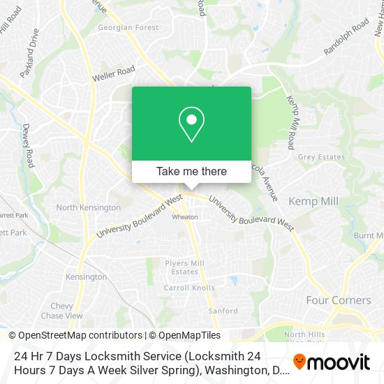 24 Hr 7 Days Locksmith Service (Locksmith 24 Hours 7 Days A Week Silver Spring) map