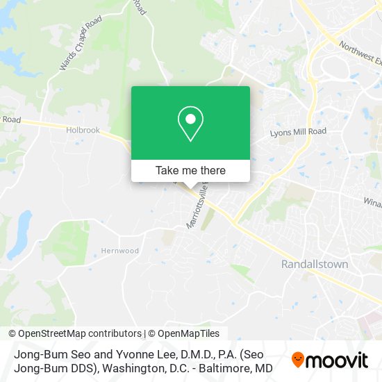 Jong-Bum Seo and Yvonne Lee, D.M.D., P.A. (Seo Jong-Bum DDS) map