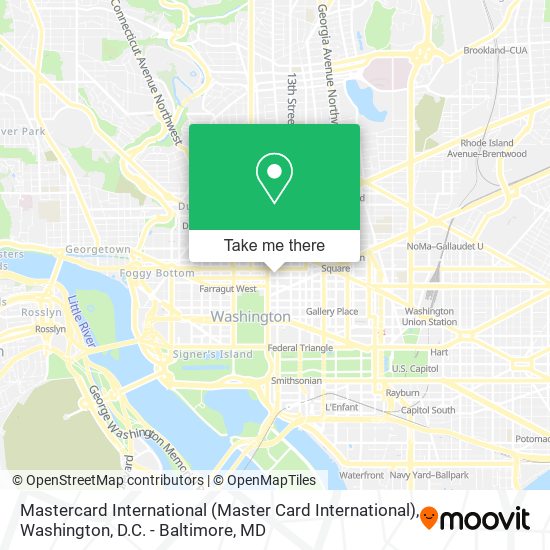 Mapa de Mastercard International (Master Card International)
