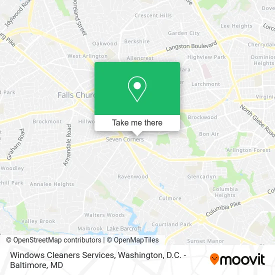 Windows Cleaners Services map