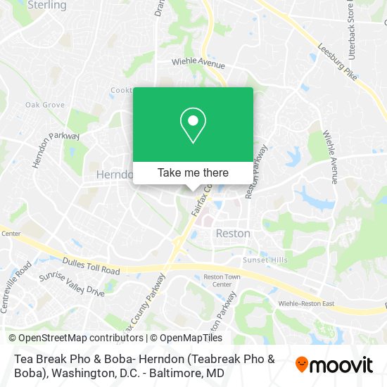 Tea Break Pho & Boba- Herndon (Teabreak Pho & Boba) map