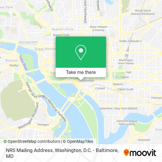 NRS Mailing Address map