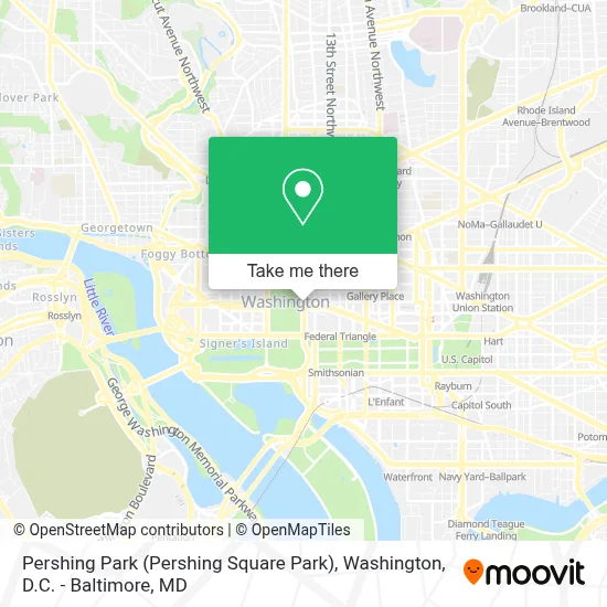 Pershing Park (Pershing Square Park) map