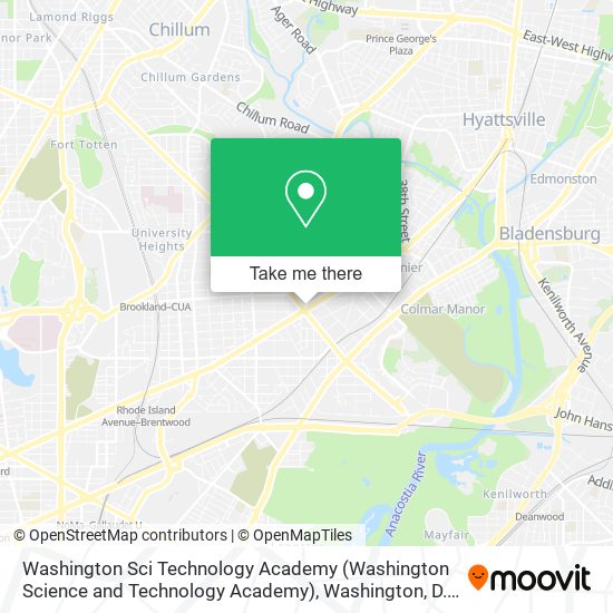 Mapa de Washington Sci Technology Academy (Washington Science and Technology Academy)