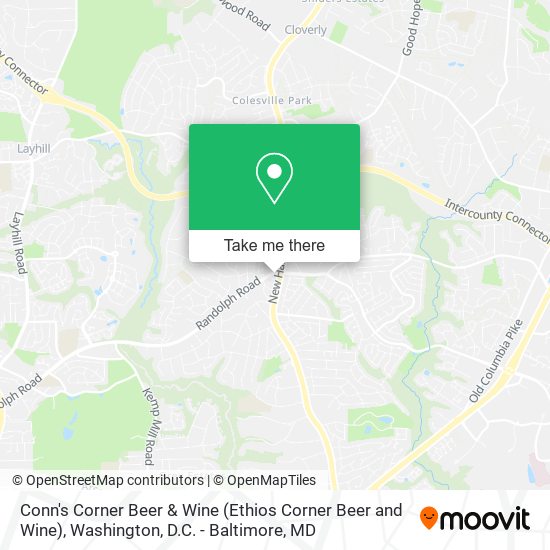 Conn's Corner Beer & Wine (Ethios Corner Beer and Wine) map