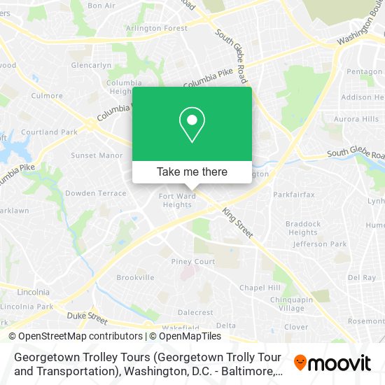 Mapa de Georgetown Trolley Tours (Georgetown Trolly Tour and Transportation)