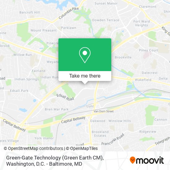 Mapa de Green-Gate Technology (Green Earth CM)