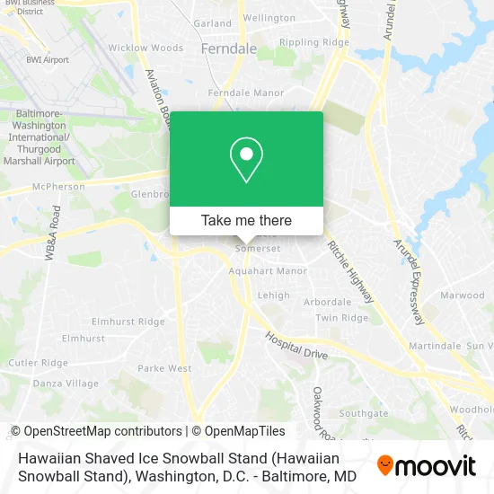 Hawaiian Shaved Ice Snowball Stand (Hawaiian Snowball Stand) map