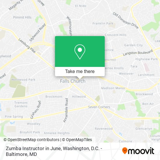 Zumba Instructor in June map