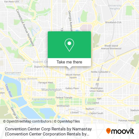 Convention Center Corp Rentals by Namastay map