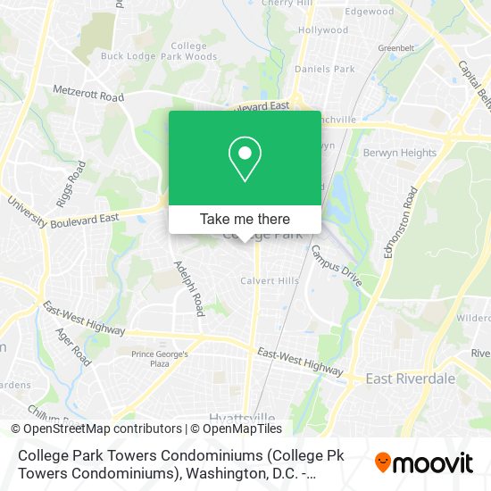 Mapa de College Park Towers Condominiums