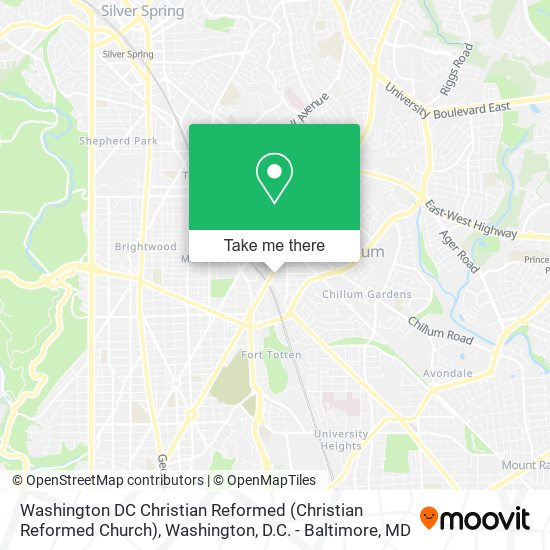 Mapa de Washington DC Christian Reformed (Christian Reformed Church)