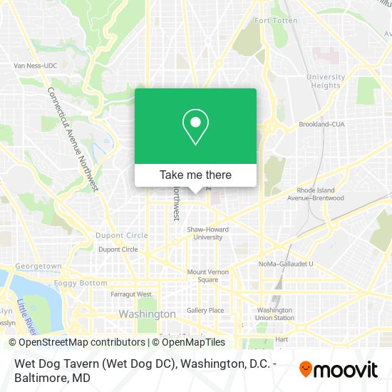 Wet Dog Tavern (Wet Dog DC) map