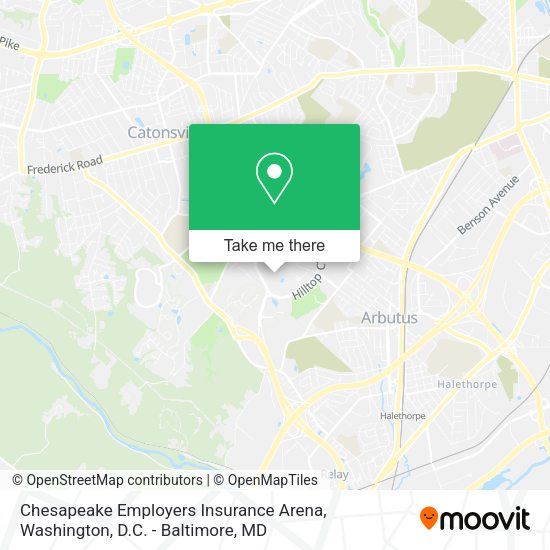 Chesapeake Employers Insurance Arena map