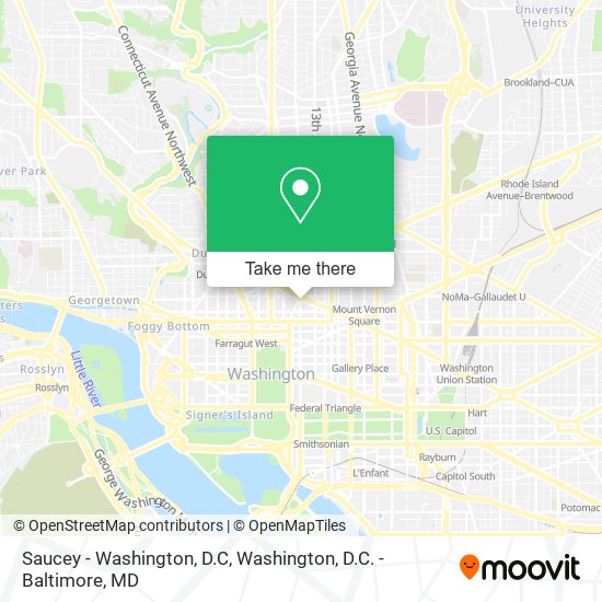 Mapa de Saucey - Washington, D.C