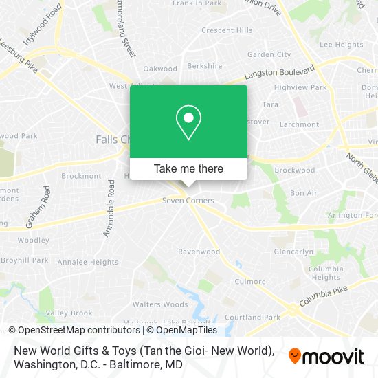 Mapa de New World Gifts & Toys (Tan the Gioi- New World)