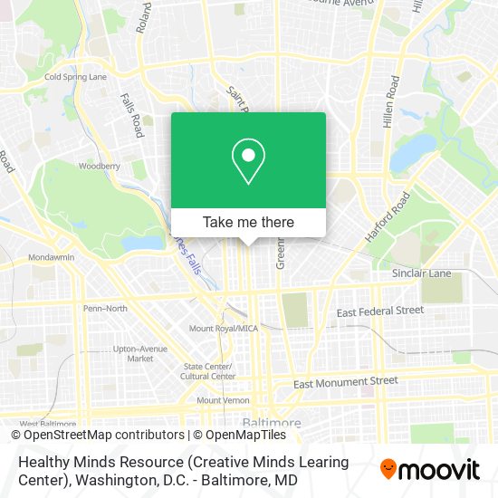 Healthy Minds Resource (Creative Minds Learing Center) map