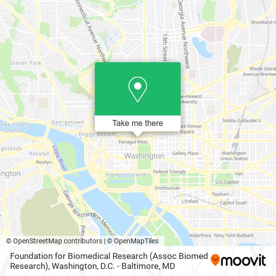 Foundation for Biomedical Research (Assoc Biomed Research) map
