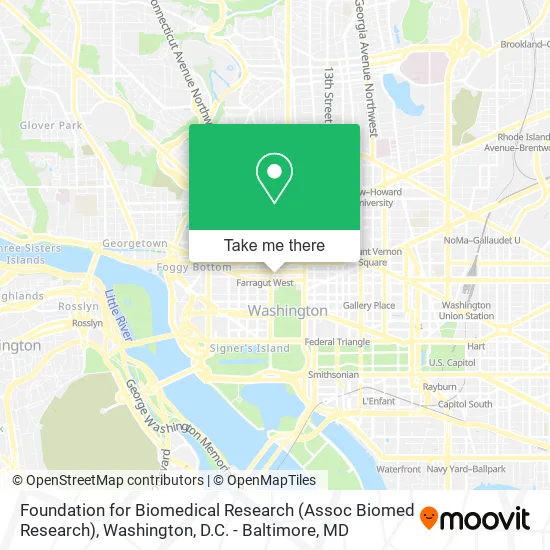 Foundation for Biomedical Research (Assoc Biomed Research) map