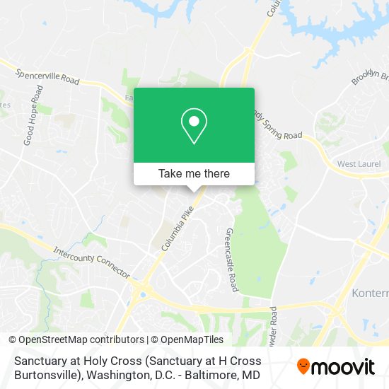 Mapa de Sanctuary at Holy Cross (Sanctuary at H Cross Burtonsville)