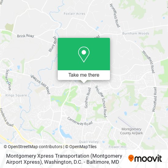 Montgomery Xpress Transportation (Montgomery Airport Xpress) map