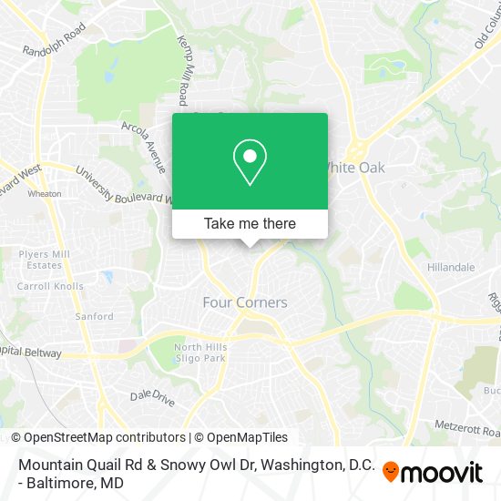 Mountain Quail Rd & Snowy Owl Dr map