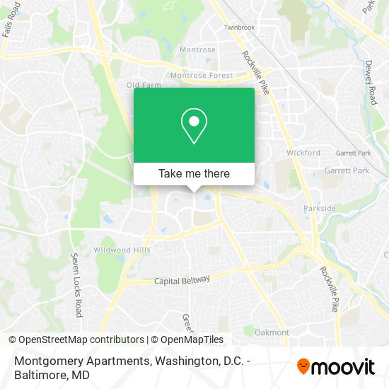 Mapa de Montgomery Apartments