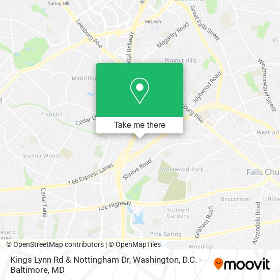Mapa de Kings Lynn Rd & Nottingham Dr